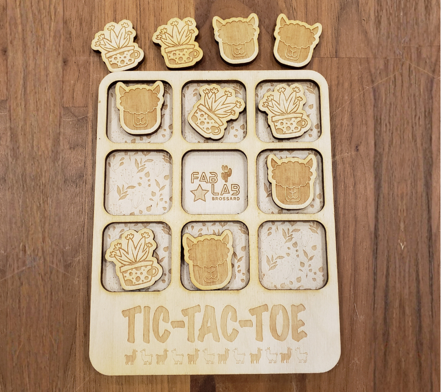 Société secrète du Fab : fabrique un jeu de tic-tac-toe (29 avril et 6 mai 2026)