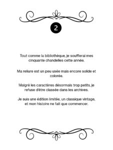 Concours 50e adultes 2e prix